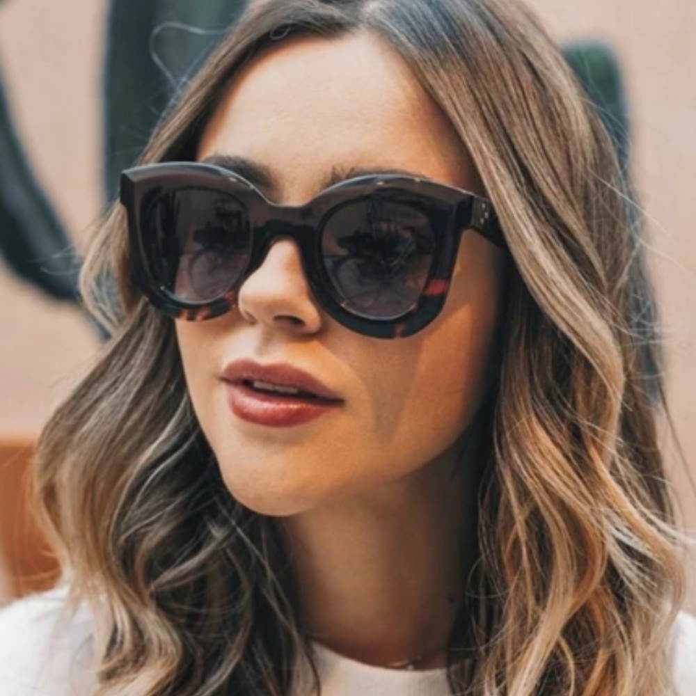 ✨Black Leopard  Cat Eye Sunglasses